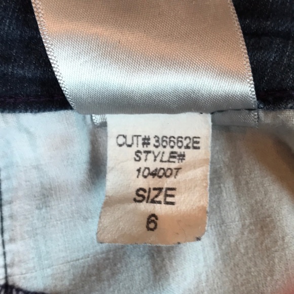 NYDJ Trouser Style Dark Wash Jeans Size 6 - Picture 5 of 6